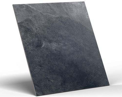 Stone Cave Black - 60x60cm - Lappato (félfényes) rektifikált csempe 